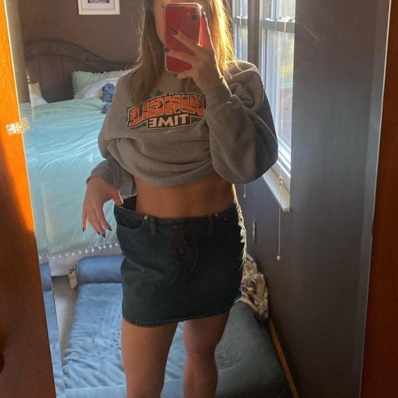 vintage denim mini skirt - Picture 4 of 4